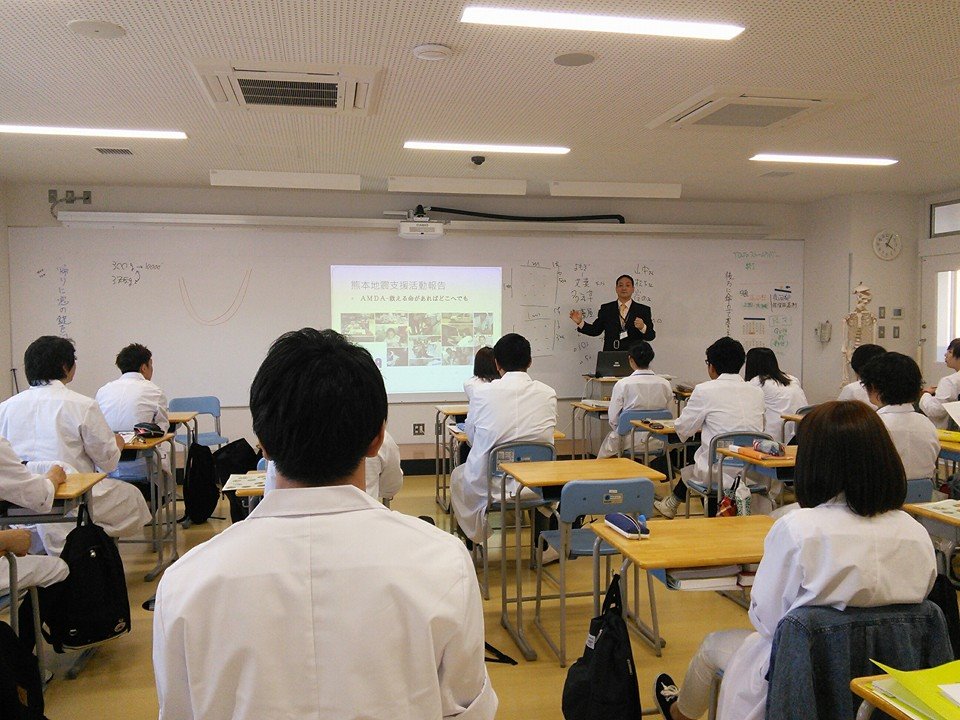 もぐさの製造に関する講演風景-朝日医療大学校様_2016