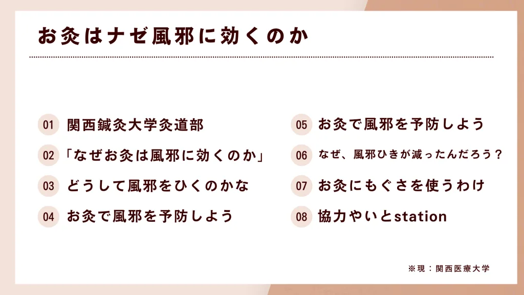 お灸はナゼ風邪に効くのか